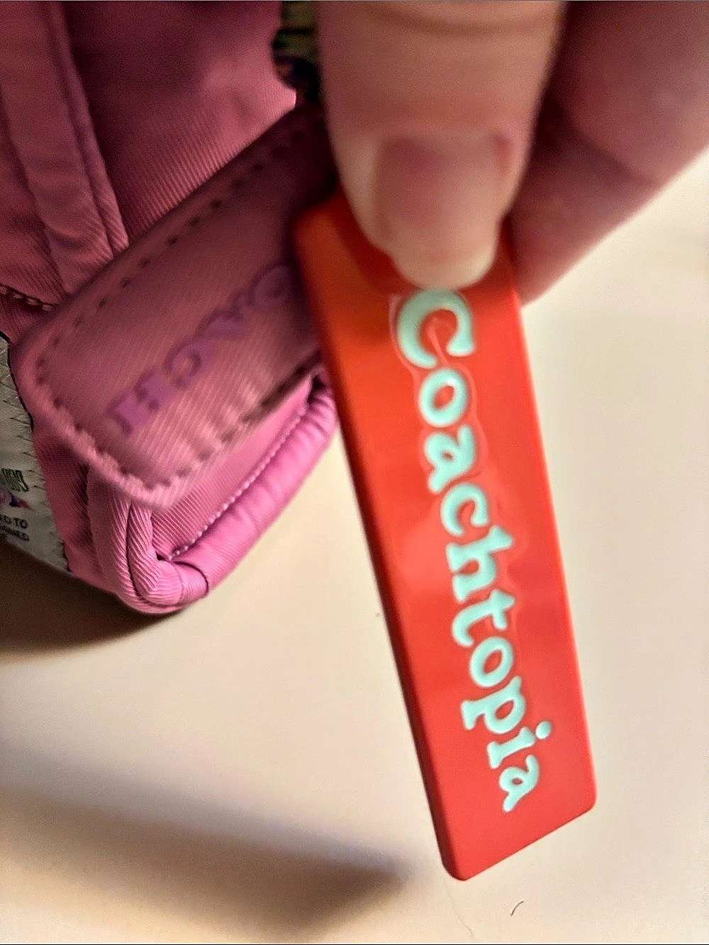 Coachtopia Quilted Pink Small Tote - Picture 8 of 12